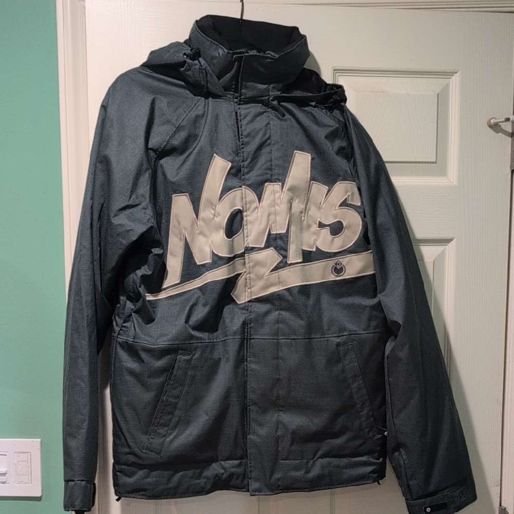 Nomis Men's Dark Blue Hooded Ski/Snowboard Jacket